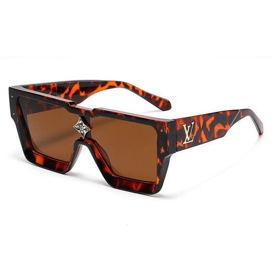 LV Unisex Square One-piece Sunglasses