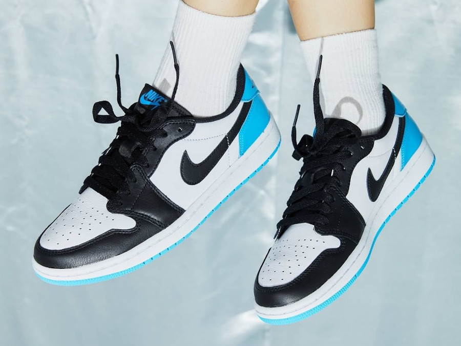 Air Jordan 1 Low “Black Dark Powder Blue”