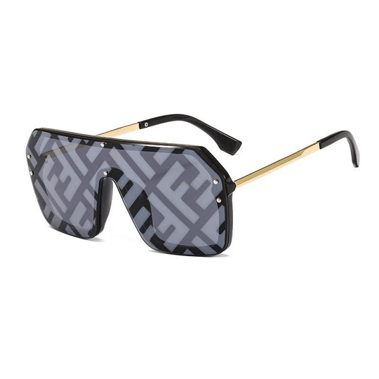Fdi Fashion Watermark Conjoined Lens Sunglasses