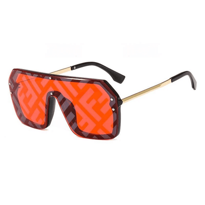 Fdi Fashion Watermark Conjoined Lens Sunglasses