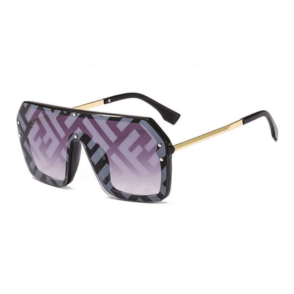 Fdi Fashion Watermark Conjoined Lens Sunglasses