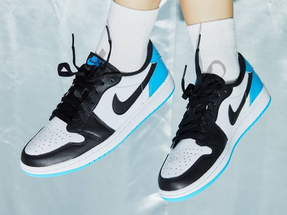 Air Jordan 1 Low “Black Dark Powder Blue”