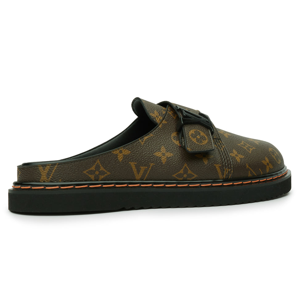 Louis Vuitton Monogram LV Easy Brown Mule