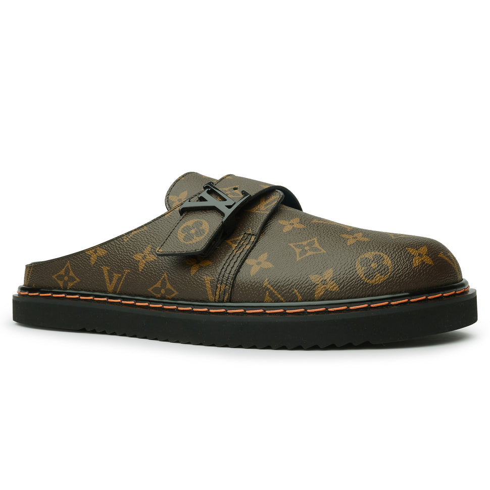 Louis Vuitton Monogram LV Easy Brown Mule
