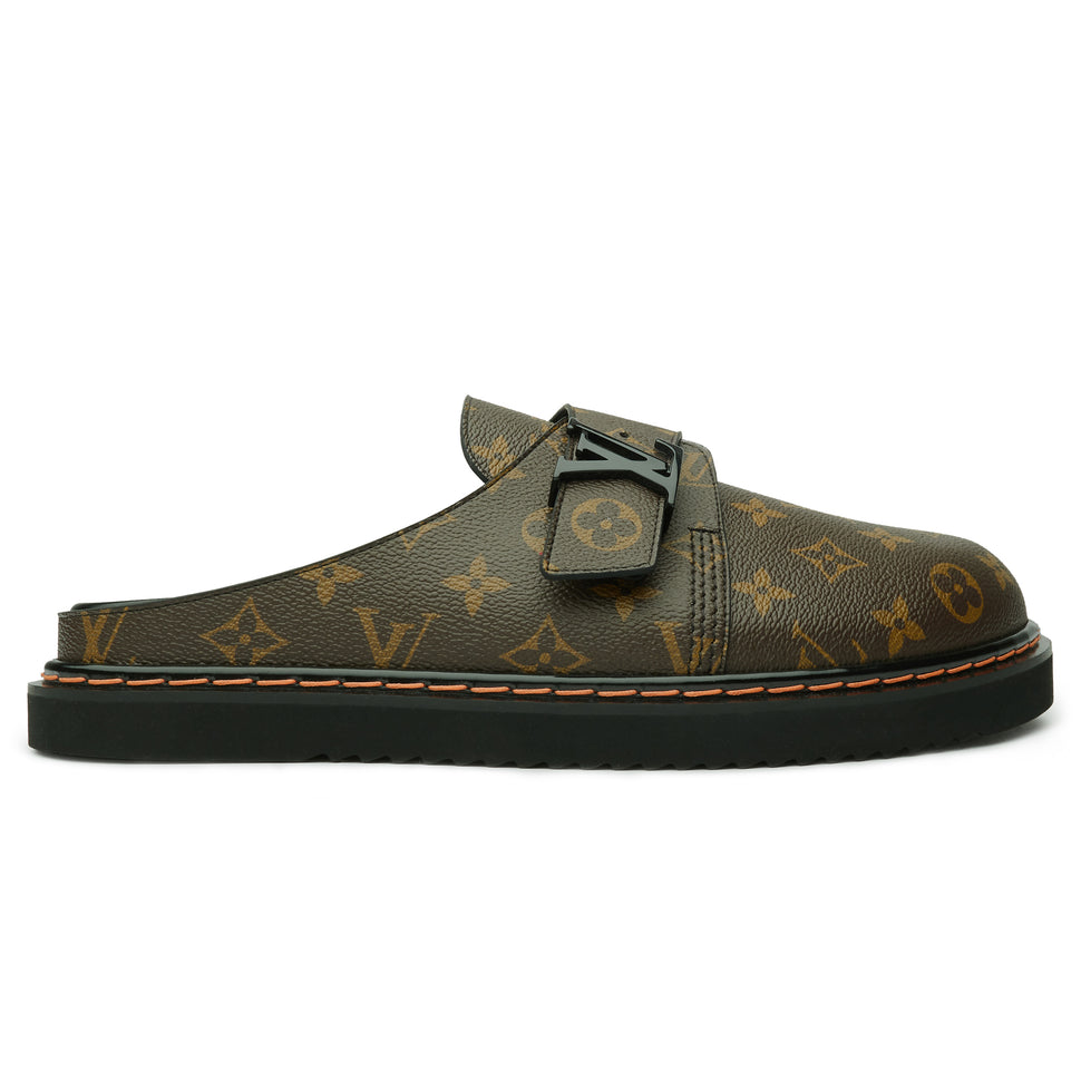 Louis Vuitton Monogram LV Easy Brown Mule