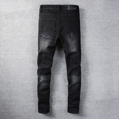Amiri Jeans Black Letter Angel Printing