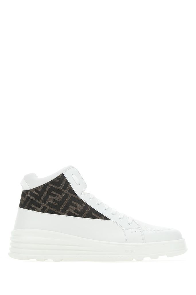 Fendi Jacquard FF Logo High-Top Sneakers