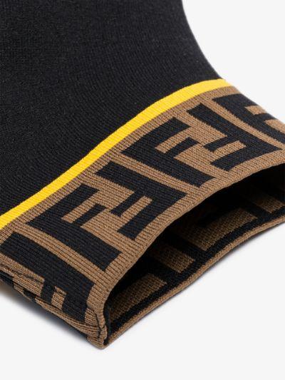 Fendi Logo High-Top Stretch Sock Sneakers