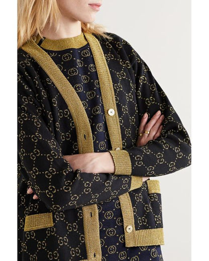 Gucci Women's Cotton GG Cardigan