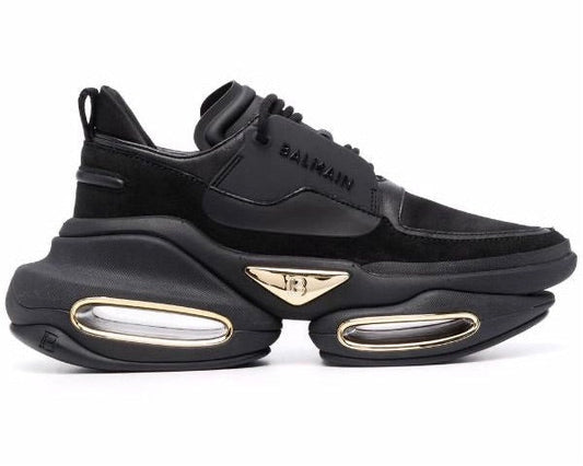 Balmain Bbold Leather Sneakers