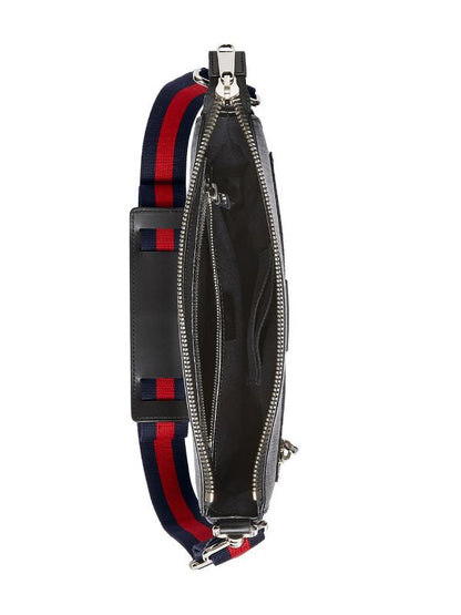 Gucci Black GG Messenger Bag
