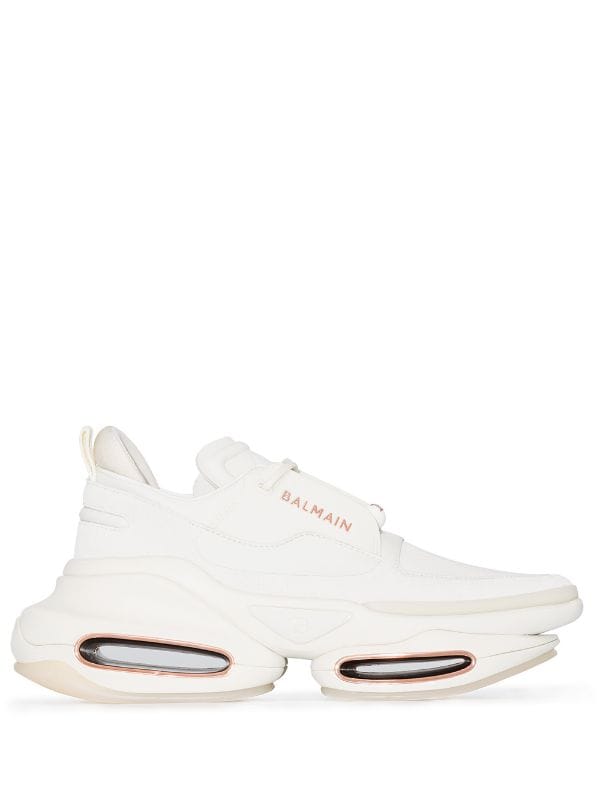 Balmain Bbold Leather Sneakers
