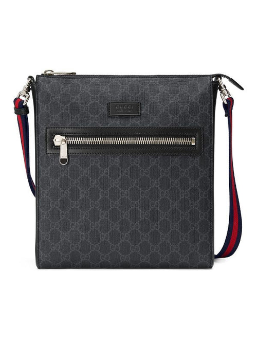 Gucci Black GG Messenger Bag