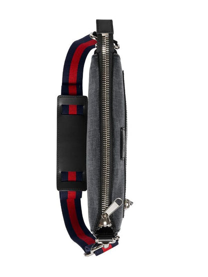 Gucci Black GG Messenger Bag