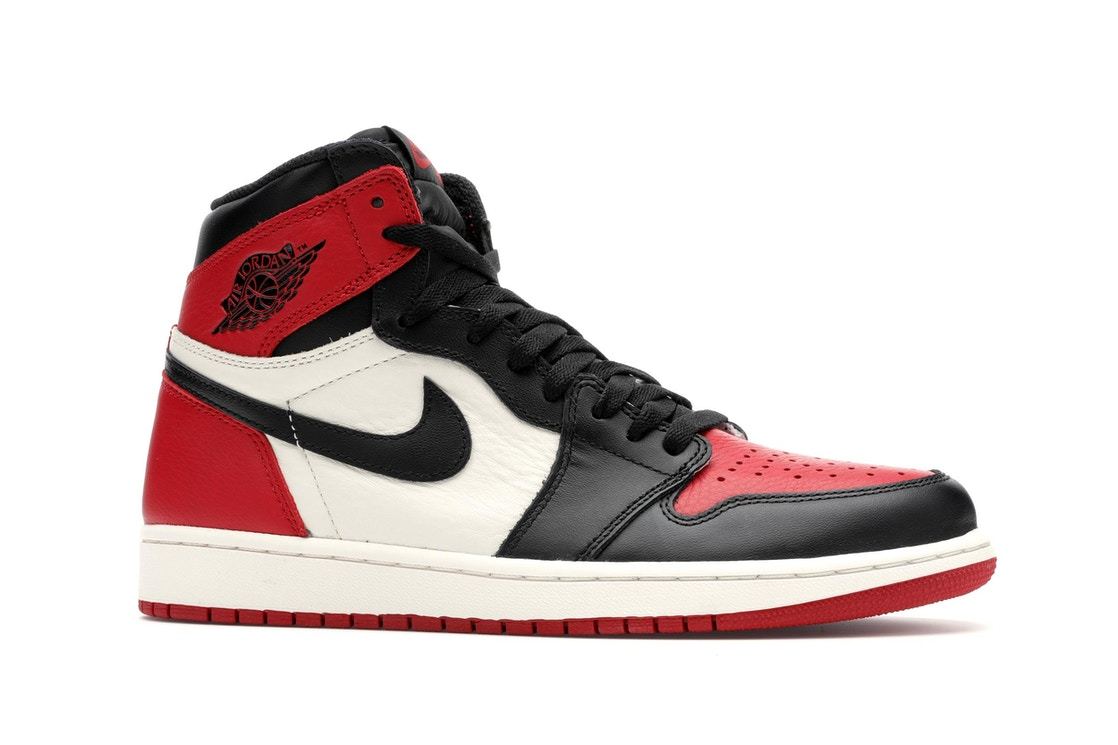 Nike Air Jordan Retro 1 High ‘Bred Toe’ Red