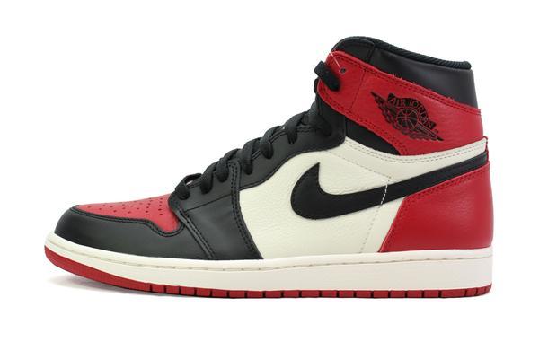 Nike Air Jordan Retro 1 High ‘Bred Toe’ Red